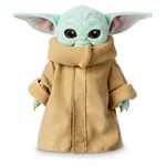 Disney Store Official Grogu Plush Soft Toy, Star Wars The Mandalorian, Baby Yoda, 25cm/9”, Cuddly Grogu Toy With Classic Robe and Embroidered Facial Features, Suitable for All Ages