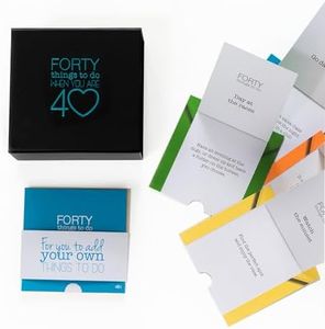 Forty Things To Do When You Are 40 - A 40th Birthday Gifts for women and men to make the celebrations last all year. 40th present for those soon to be 40 year olds who already have everything