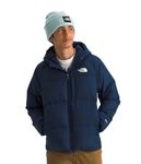 THE NORTH FACE Boys' Reversible North Down Hooded Jacket, Summit Navy, Medium