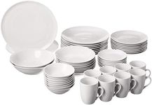 10 Strawberry Street 52 Pc Coupe Dinnerware Set, Service for 8, White,SM-5200-CP-W