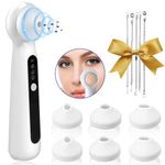 ALLBIZ Newest Blackhead Remover Pore Vacuum, Upgraded Pore Cleaner with Visible Magnifying Glass, Comedone Whitehead Remover Tool Set, 3 Modes, 6 Probes