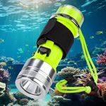 BlueFire Rechargeable Diving Flashlight,1500 Lumen Scuba Dive Torch, IPX-8 Waterproof Diving Torch Tactical Flashlight Night Dive Torch Submersible Light for Outdoor Underwater Sports(1 Pack)