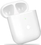 RAVIAD Wireless Charging Case Compatible with AirPods 1&2, Replacement Charger Case with Bluetooth Pairing Sync Button, White