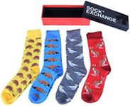 Color Unisex Sock Sox Novelty Stance RED Funky Party Casual Formal Gift Box (Red)