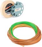 MAXIMUMCATCH Maxcatch Fly Line Weight Forward WF2/3/4/5/6/7/8F 90-100F with 2 Welded Loop Special Design (Perception(Green/Camo/Tan), WF2F-80ft)