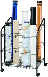 Alvin, Wire Bin Roll File, Made For Rolled Maps, Plans, Drawings, and Tubes, 4 x 4 Inches - 20 Slots