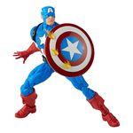 Marvel F34395L0 Captain America Legends 20th Anniversary Series 1 6-inch Collectible Action Figure with 14 Accessories, Multicolour, Adults