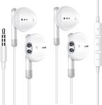 Wired Earbuds with Microphone, 2 Pa