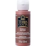 FolkArt, Red Clay Assorted Acrylic 2 fl oz / 59ml Terra Cotta Paint For Easy To Apply DIY Crafts, Art Supplies With A Textured Finish, 7017