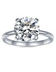 IMOLOVE 3ct Moissanite Engagement Ring Wedding Solitaire Ring for Women Lab Created Diamond Promise Ring for her-6-3CT