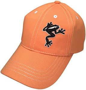 Frogger Golf Fly Dry Performance, Slide Buckle Ball Cap - One Size - Orange/Black