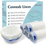 BAXMX Commode Liners Disposable,100 Strong Portable Toilet Bags,Easy To Use Bedside Commode Liners Disposable,Potty Bags for Portable Toilet