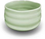 AIYICIII Ceramic Matcha Bowl, Handmade Japanese Green Tea Whisk Cup,Matcha Tea Bowl For Ceremony Chawan 500ml 17oz (Matcha Green)