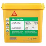 Sika – FastFix All Weather Self-Setting Paving Jointing Compound – Ready To Use – No Mixing Required - Deep Grey – 14kg – 20 sq. m