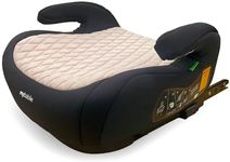 My Babiie i-Size Booster Seat - ISOFIX, 125-150cm (Group 3, 6 to 12 Years Approx.) Portable Child Car Seat, R129, Comfortable for Kids, Compact, Lightweight, Ideal for Travel - Pink & Black