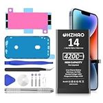 OHZHAO 4200mAh New Version Replacement Compatible for iPhone 14 Battery, 2024 Upgrade High Capacity 0 Cycle Battery with Professional Repair Tool Kits