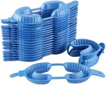 JMU Disposable Dental Fluoride Trays, Dual Arch Fluorinated Foam Tray, 50Pcs/Bag (50, Large)