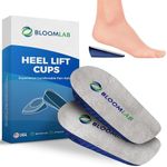 Heel Cushions for Heel Pain Relief - 2 Pack Heel Lifts for Achilles Tendonitis, Shoe Wedge Inserts for Plantar Fasciitis, Bone Spur, Foot Pain Relief Support, Cups/Pads for Women/Men, Size L 0,6"