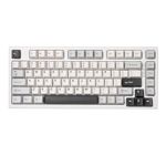 YUNZII YZ75 75% Hot Swappable Wireless Gaming Mechanical Keyboard, RGB Backlights, BT5.0/2.4G/USB-C, Dye Sub PBT Keycaps for Linux/Win/Mac (White, Gateron G Pro Red)