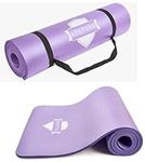 ADEPTNA Extra Thick Non-Slip Exercise Yoga Mat for Men Women Ultimate Comfort and Versatility Multi-Purpose Mat Ideal for Yoga Pilates Home Gym Exercise (PURPLE)