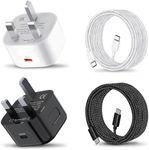 2Pack 45W USB C Charger Plug and Ca