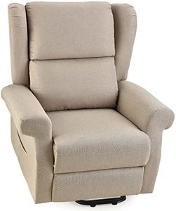 Fortia Electric Recliner Lift Chair, Massage, Heat Therapy, Aged Care, with Remote Control, Beige