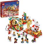 LEGO Chinese Festivals Lunar New Year Parade 80111 Collectible Building Toy Set; Festive Toy for Kids Aged 8