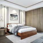 Wakefit Bed | Queen (78 X 60) Engineered Wood Bed Without Storage, 1 Year Warranty | - Taurus - Columbian Walnut