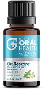 OraRestore Natural Bad Breath Treatment—Concentrated Blend of Essential Oils—Dentist Formulated Liquid Toothpaste & Mouthwash for Healthy Gums & Teeth—Tooth Oil for Oral Care w/eBooklet 15ml (1 Pack)