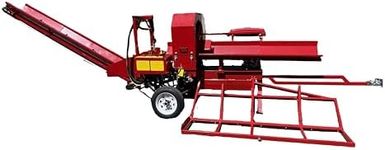 27T Firewood Processor with 739cc RATO Engine, 17.32″ Max Cut, 20″ Chainsaw, 6-Way Wedge, Log Lifter & 3M Conveyor – Full Hydraulic Control – Easy to Use for Home, Farm, Small Business