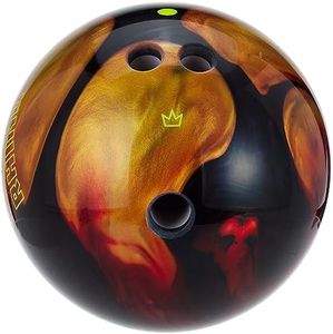 Brunswick Rhino Reactive Pre-Drilled Bowling Ball, Red/Black/Gold Pearl, 12