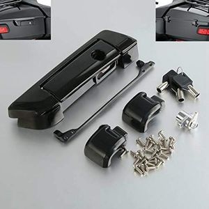 TCT-MOTORPARTS Tour Pack Pak Trunk Lid Latches Key Fit For Harley Touring Road King FLHR Street Glide FLHX Electra Glide Ultra Classic FLHTCU Limited FLHTK 2014-2023 Black