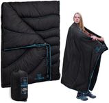 Wise Owl Outfitters Outdoor Camping Blanket – Lightweight Packable Puffy Quilt for Backpacking, Hiking & Travel – Warm Water Resistant Blanket for Cold Weather Camping
