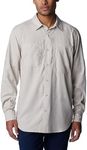 Columbia Mens Classic Hiking Shirt, Beige, Medium US