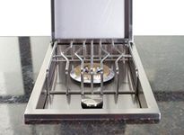 WHISTTLER Outdoor Kitchen Side Burner Single Side Burner Propane Burner with NG Convert Kit, Drop in, 12000 BTUs