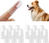 12 Pieces Pet Finger Toothbrush, Soft Silicone Pet Finger Toothbrush, Food Safety Tooth Cleaner, Dog Cat Dental Brushes Kit for Dogs Cats Pets Dental Care