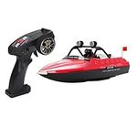 16km H Electric RC Boat High Sensitivity RC Boat for Lagoa (Red)