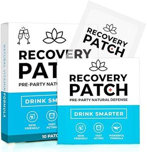 Party Treats Recovery Patches 10 Pack - Wake Up Refreshed & Energized with Our 100% Natural Ingredients Patch - Individually Wrapped, Skin-Friendly & Waterproof - Enhanced Morning Formula