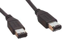 World of Data® 5m Firewire Cable (6-6) - Premium Quality - 6-pin to 6-pin - IEEE1394 - iLink - Video - Camcorder - DV - 400 - Male to Male