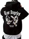 BE SAVAGE LABIRD Oversize Fleece Regular Fit Hoodie Drop Shoulder Hoodie for Men Baggy Hoodie Sweatshirt for Men (Small) Black