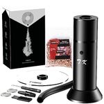TMKEFFC Portable Food Smoker (Black, New Upgrade) - Real Wood Chips Smoke Infuser for Sous Vide, Steak, Salmon, Cocktails