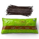 50 Madagascar Vanilla Beans. Whole Grade A Vanilla Pods for Vanilla Extract and Baking