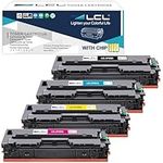 LCL Compatible for HP 201A CF400A CF401A CF402A CF403A CF400AQ1 (4-Pack,Black,Cyan,Magenta,Yellow) Toner Cartridge for HP Color Laserjet Pro M252 M252dw M252n, MFP M274 M274n M277 M277dw M277n