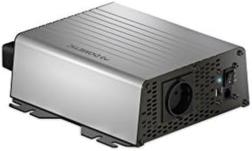 DOMETIC DSP 612 Sine Wave Inverter, 600 W, 12 V, Mobile "Socket" for Travel, Voltage Converter, Converter, Silver, Black