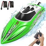 VOLANTEXRC RC Boat, 2.4Ghz Remote Control Boat for Pools and Lake 20+MPH with 2 Rechargeable Batteries, Toys for Adult (79504-1)