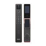 Quba Aries Advanced Biometric Lock | 8-Way Access Face & Palm Recognition | Jet Gold | 3D Touch Screen with Video Call & WiFi | Emergency Fire Exit | Free Installation | 3 Year Warranty