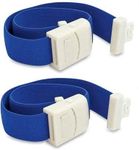 Otica Tourniquet Band for Blood Collection Rubber with Plastic Buckle (Blue)- (Pack of 2)