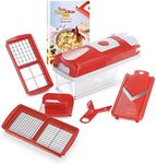 Genius Nicer Dicer Smart | 6 Pieces | Food Chopper | Multi-Cutter | Slicer | Slicing | Grating | Dicing | Fruit + Vegetable Mandolin | New