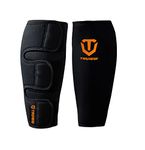 Weightlifting Deadlift Shin Guards, Calf Support Brace 5mm Thick Neoprene for EasyWear Deadlift Shin Guards,Training Pants and Tights, Ultimate Shin Protection