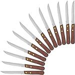 Steak Knives Set of 12 - Wooden Han